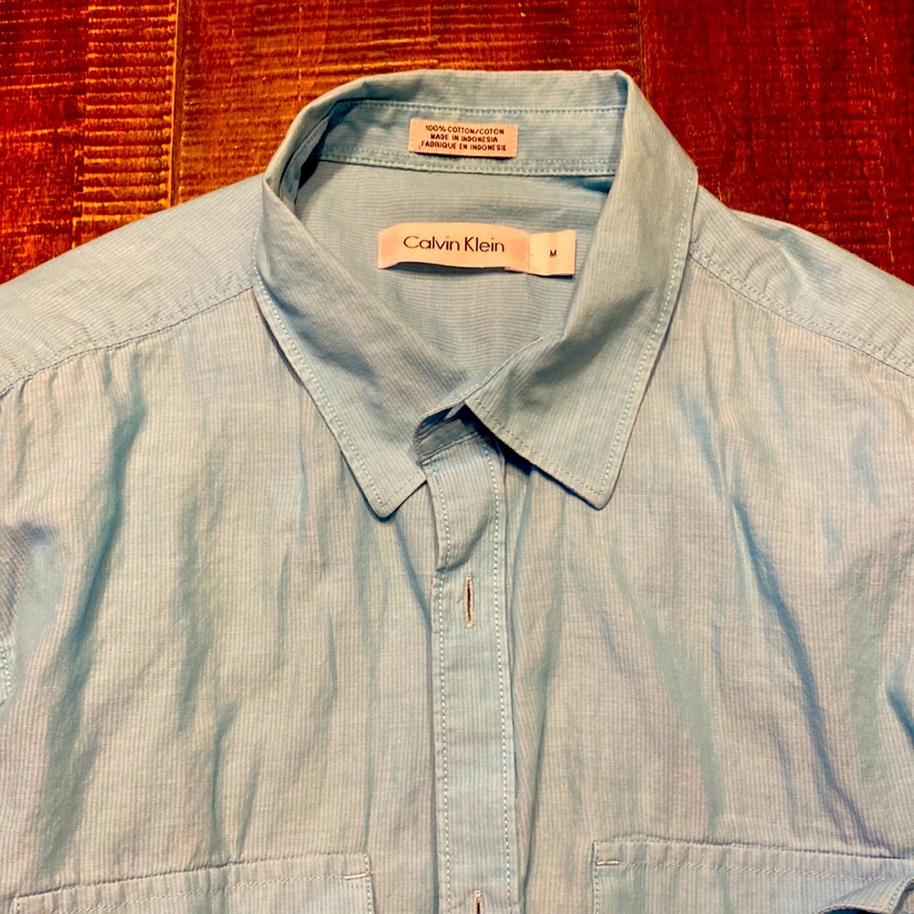 Calvin Klein light blue button down!